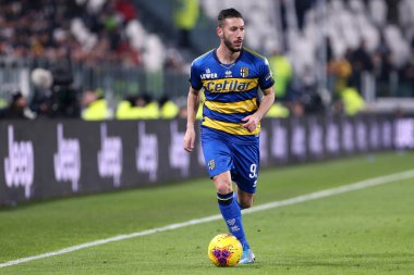 Torino, İtalya. 19 Ocak 2020. İtalyan Serisi A. Juventus Fc, Parma Calcio 'ya karşı. Parma Calcio 'dan Mattia Sprocati  .