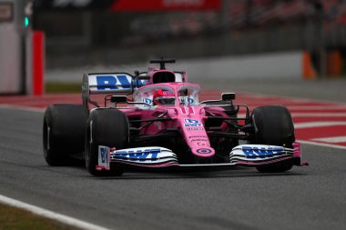 Barselona, İspanya. 28 Şubat 2020. Formula 1 sezon öncesi testi. Meksika ve Racing Point 'ten Sergio Perez F1 Kış Testi' nin altıncı gününde 