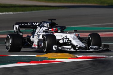 Barselona, İspanya. 26 Şubat 2020. Formula 1 sezon öncesi testi. F1 Kış Testi sırasında AlfaTauriduring 'den Daniil Kvyat