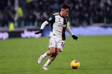 Torino, İtalya. 19 Ocak 2020. İtalyan Serisi A. Juventus Fc, Parma Calcio 'ya karşı. Juventus FC 'den Paulo Dybala.   