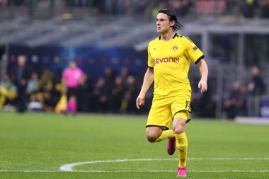 Milano, İtalya. 23 Ekim 2019. Uefa Şampiyonlar Ligi. Fc Internazionale Borussia 09 Dortmund 'a karşı. Borussia 'dan Nico Schulz Dortmund Milano, İtalya. 