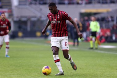 Milano, İtalya. 19 Ocak 2020. İtalyan Serisi A. Ac Milan, Udinese Calcio 'ya karşı. Ac Milan 'dan Rafael Leao. 