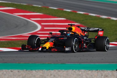 Barselona, İspanya. 28 Şubat 2020. Formula 1 sezon öncesi testi. Tayland ve Aston 'dan Alexander Albon F1 Kış Testi' nin altıncı gününde Martin Red Bull Racing RB16 