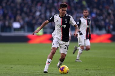 Torino, İtalya. 06 Ocak 2020. İtalyan Serisi A. Juventus Fc, Cagliari Calcio 'ya karşı. Juventus FC 'den Paulo Dybala iş başında. 