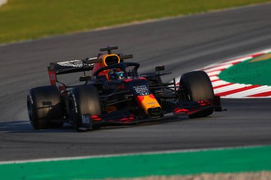 Barselona, İspanya. 21 Şubat 2020. Formula 1 sezon öncesi testi. Alexander Albon - Aston Martin Redbull Yarış RB16 