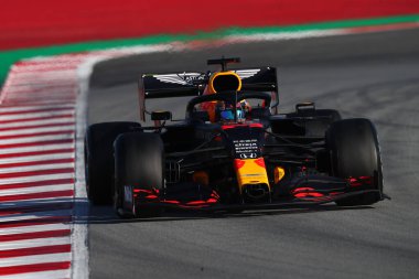 Barselona, İspanya. 26 Şubat 2020. Formula 1 sezon öncesi testi. Tayland ve Aston 'dan Alexander Albon F1 Kış Testi sırasında Martin Red Bull Racing RB16 