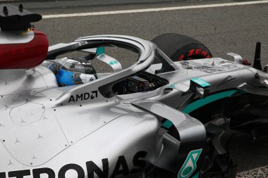 Barselona, İspanya. 28 Şubat 2020. Formula 1 sezon öncesi testi. F1 Kış Testi 'nin altıncı gününde Mercedes AMG Petronas F1 Takımı' ndan Valtteri Bottas