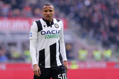 Milano, İtalya. 19 Ocak 2020. İtalyan Serisi A. Ac Milan, Udinese Calcio 'ya karşı. Udinese Calcio 'dan Rodrigo Becao.