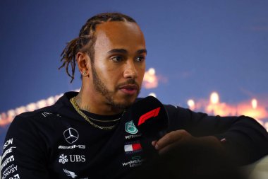 Barselona, İspanya. 20 Şubat 2020. Formula 1 sezon öncesi testi. Lewis Hamilton - F1 Kış Sınavı 'nın ikinci gününde Mercedes AMG Petronas F1 Ekibi