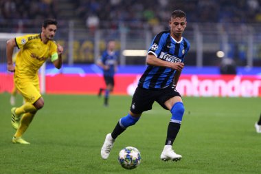 Milano, İtalya. 23 Ekim 2019. Uefa Şampiyonlar Ligi. Fc Internazionale Borussia 09 Dortmund 'a karşı. FC Internazionale 'den Sebastiano Esposito, Milano, İtalya. 