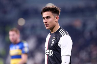 Torino, İtalya. 19 Ocak 2020. İtalyan Serisi A. Juventus Fc, Parma Calcio 'ya karşı. Juventus FC 'den Paulo Dybala.   