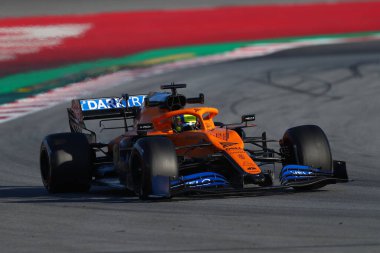 Barselona, İspanya. 20 Şubat 2020. Formula 1 sezon öncesi testi. McLaren F1 Takımı 'ndan Lando Norris F1 Kış Testi' nin ikinci gününde