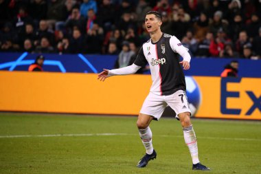 Leverkusen, Almanya. 11 Aralık 2019. Uefa Şampiyonlar Ligi 2019-20 Grubu D. Cristiano Ronaldo Juventus FC 'den..   