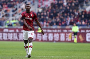 Milano, İtalya. 19 Ocak 2020. İtalyan Serisi A. Ac Milan, Udinese Calcio 'ya karşı. Ac Milan 'dan Rafael Leao. 