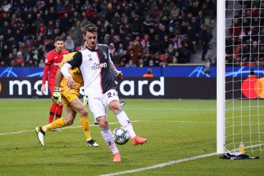 Leverkusen, Almanya. 11 Aralık 2019. Uefa Şampiyonlar Ligi 2019-20 Grubu D. Daniele Rugani Juventus FC 'den..   