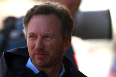 Barselona, İspanya. 26 Şubat 2020. Formula 1 sezon öncesi testi. Christian Horner F1 Kış Testi sırasında Aston Martin Red Bull Racing 'in müdürü. 