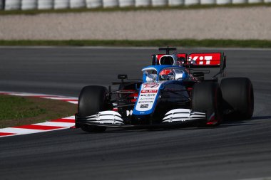 Barselona, İspanya. 19 Şubat 2020. Formula 1 sezon öncesi testi. George Russell - Rokit Williams Yarış FW42 