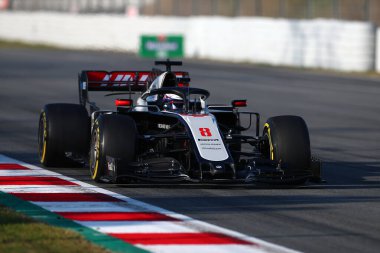 Barselona, İspanya. 21 Şubat 2020. Formula 1 sezon öncesi testi. Kevin Magnussen - Haas F1 Ekibi VF-20 