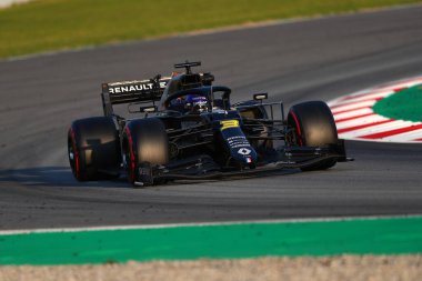 Barselona, İspanya. 21 Şubat 2020. Formula 1 sezon öncesi testi. Renault Spor Formula 1 Takımı 'ndan Daniel Ricciardo. 