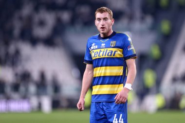 Torino, İtalya. 19 Ocak 2020. İtalyan Serisi A. Juventus Fc, Parma Calcio 'ya karşı. Parma Calcio 'dan Dejan Kulusevski  .