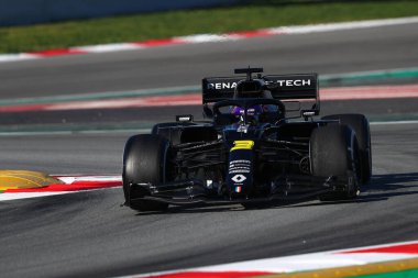 Barselona, İspanya. 28 Şubat 2020. Formula 1 sezon öncesi testi. Avustralya 'dan Daniel Ricciardo ve F1 Kış Testi' nin altıncı gününde Renault Spor Formula 1 Takımı 