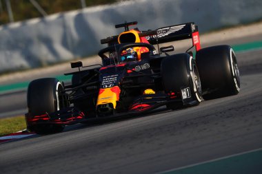Barselona, İspanya. 21 Şubat 2020. Formula 1 sezon öncesi testi. Alexander Albon - Aston Martin Redbull Yarış RB16 