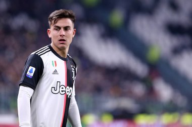 Torino, İtalya. 19 Ocak 2020. İtalyan Serisi A. Juventus Fc, Parma Calcio 'ya karşı. Juventus FC 'den Paulo Dybala.   