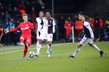 Leverkusen, Almanya. 11 Aralık 2019. Uefa Şampiyonlar Ligi 2019-20 Grubu D. Daley Bataklığı Bayer Leverkusen.