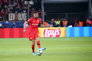 Leverkusen, Almanya. 11 Aralık 2019. Uefa Şampiyonlar Ligi 2019-20 Grup D. Kerem Demirhanesi Bayer Leverkusen.
