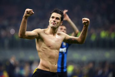 Milano, İtalya. 23 Ekim 2019. Uefa Şampiyonlar Ligi. Fc Internazionale Borussia 09 Dortmund 'a karşı. FC Internazional 'den Antonio Candreva