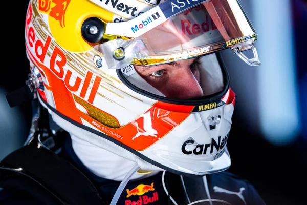 Barcelona Spanyolország 2020 Február Forma Szezon Előtti Teszt Max Verstappen — Stock Fotó