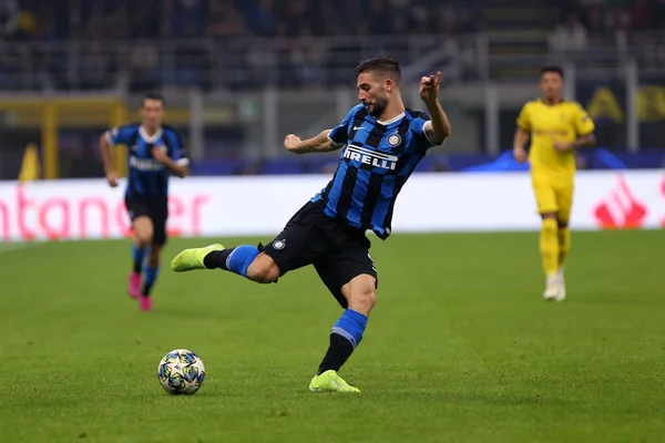 Milano Italia Ottobre 2019 Uefa Champions League Internazionale Borussia Dortmund — Foto Stock