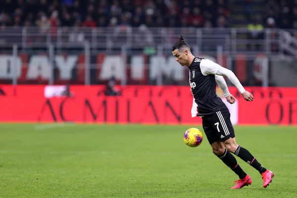 Milano Itálie Února2020 Coppa Italia Milan Juventus Cristiano Ronaldo Juventus — Stock fotografie