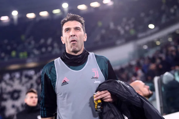 Torino Italia Enero 2020 Serie Juventus Parma Calcio Gianluigi Buffon — Foto de Stock