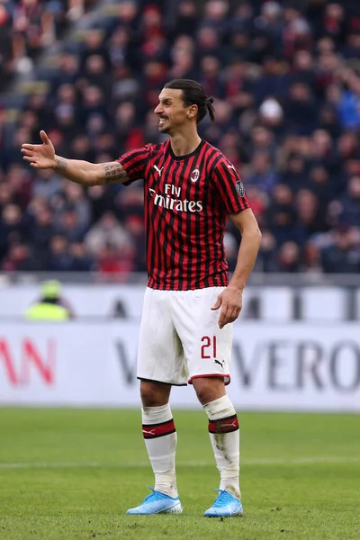 Milan Italie Janvier 2020 Serie Italienne Milan Udinese Calcio Zlatan — Photo