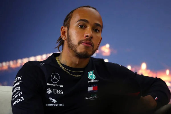 Barcellona Spagna Febbraio 2020 Test Pre Campionato Formula Lewis Hamilton — Foto Stock