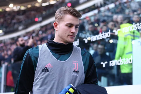 Torino Itálie Ledna2020 Italská Serie Juventus Cagliari Calcio Matthijs Ligt — Stock fotografie