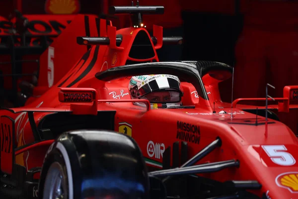 Barcelona España Febrero 2020 Prueba Pretemporada Fórmula Sebastian Vettel Alemania — Foto de Stock