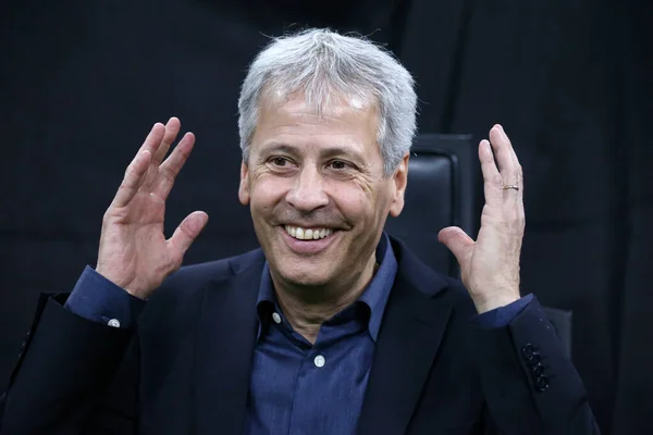 イタリア ミラノ出身 2019年10月23日 Uefaチャンピオンズリーグ Internazionale Borusia Dortmund イタリアボルシアDortmundmilano ItalyのLucien Favreヘッドコーチ — ストック写真