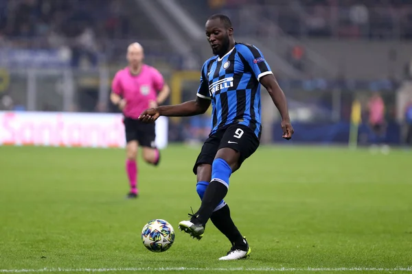 Milano, İtalya. 23 Ekim 2019. Uefa Şampiyonlar Ligi. Fc Internazionale Borussia 09 Dortmund 'a karşı. FC Internazionale 'den Romelu Lukaku, İtalya. 