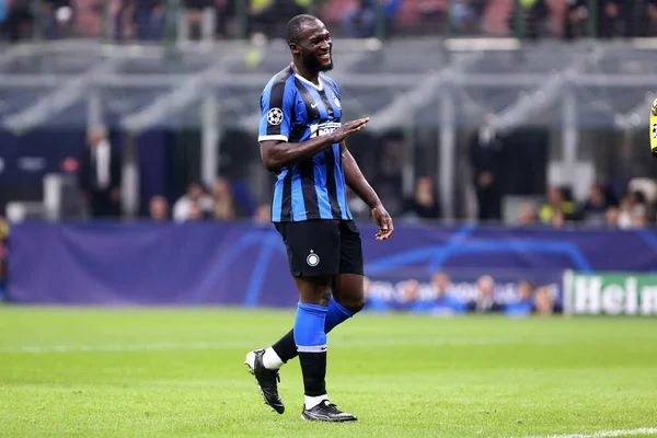 Milano, İtalya. 23 Ekim 2019. Uefa Şampiyonlar Ligi. Fc Internazionale Borussia 09 Dortmund 'a karşı. FC Internazionale 'den Romelu Lukaku, İtalya. 
