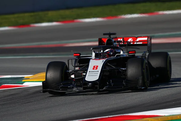 Barcellona Spagna Febbraio 2020 Test Pre Campionato Formula Romain Grosjean — Foto Stock