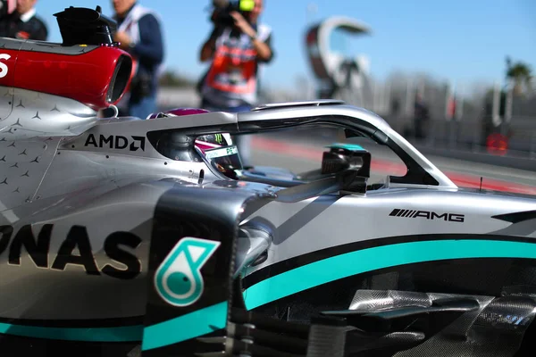 Barcelona Spain 26Th February 2020 Lewis Hamilton Great Britain Mercedes — Stock Photo, Image