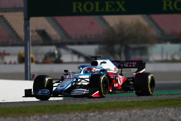 Barselona, İspanya. 20 Şubat 2020. Formula 1 sezon öncesi testi. Rokit Williams Yarışı 'ndan George Russell F1 Kış Testi' nin ikinci gününde
