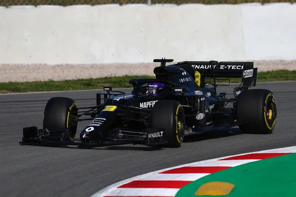 Barcelona España Febrero 2020 Daniel Ricciardo Australia Renault Sport Fórmula — Foto de Stock