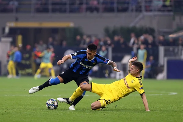 Milano Italia Oktober 2019 Liga Champions Uefa Internazionale Borussia Dortmund — Stok Foto