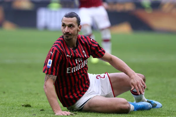 Milano Italia Enero 2020 Italian Serie Milan Udinese Calcio Zlatan — Foto de Stock