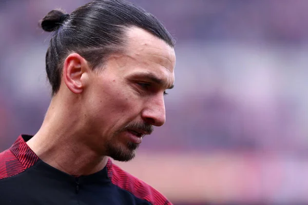 Milano Italia Gennaio 2020 Serie Milan Udinese Calcio Zlatan Ibrahimovic — Foto Stock