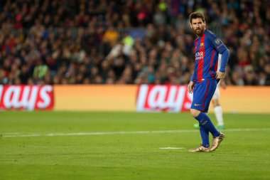 Fc Barcelona 'dan Lionel Messi UEFA Şampiyonlar Ligi çeyrek final maçında Fc Barcelona ve Juventus FC arasındaki ikinci ayak maçında.   