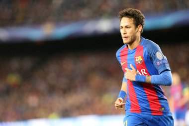 Fc Barcelona takımından Neymar UEFA Şampiyonlar Ligi çeyrek final maçında Fc Barcelona ve Juventus FC arasında ikinci ayak maçında.   